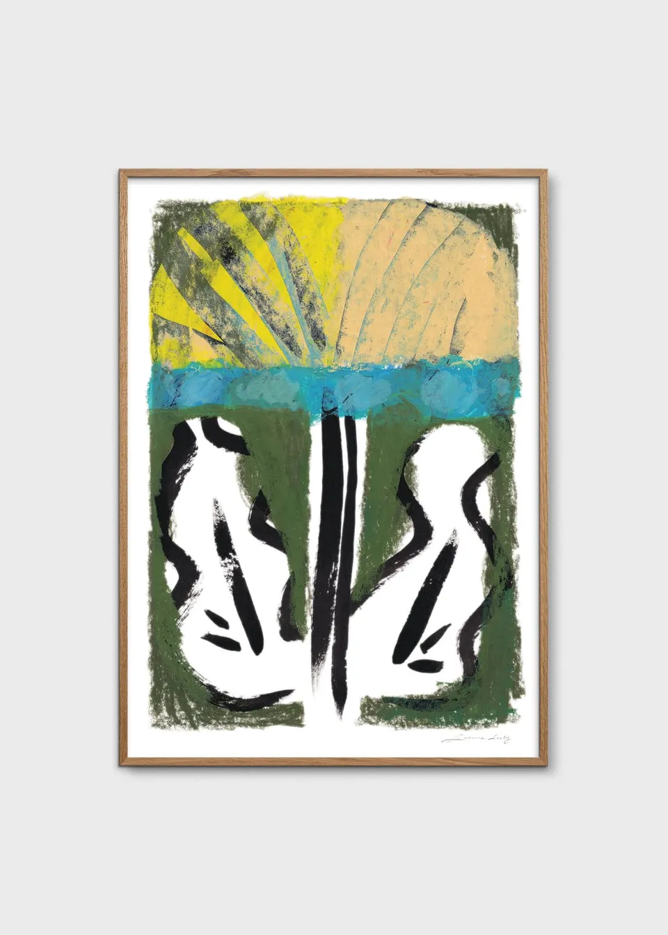 The Poster Club Art Prints We Stood in an Open Field Poster 30x40 grün