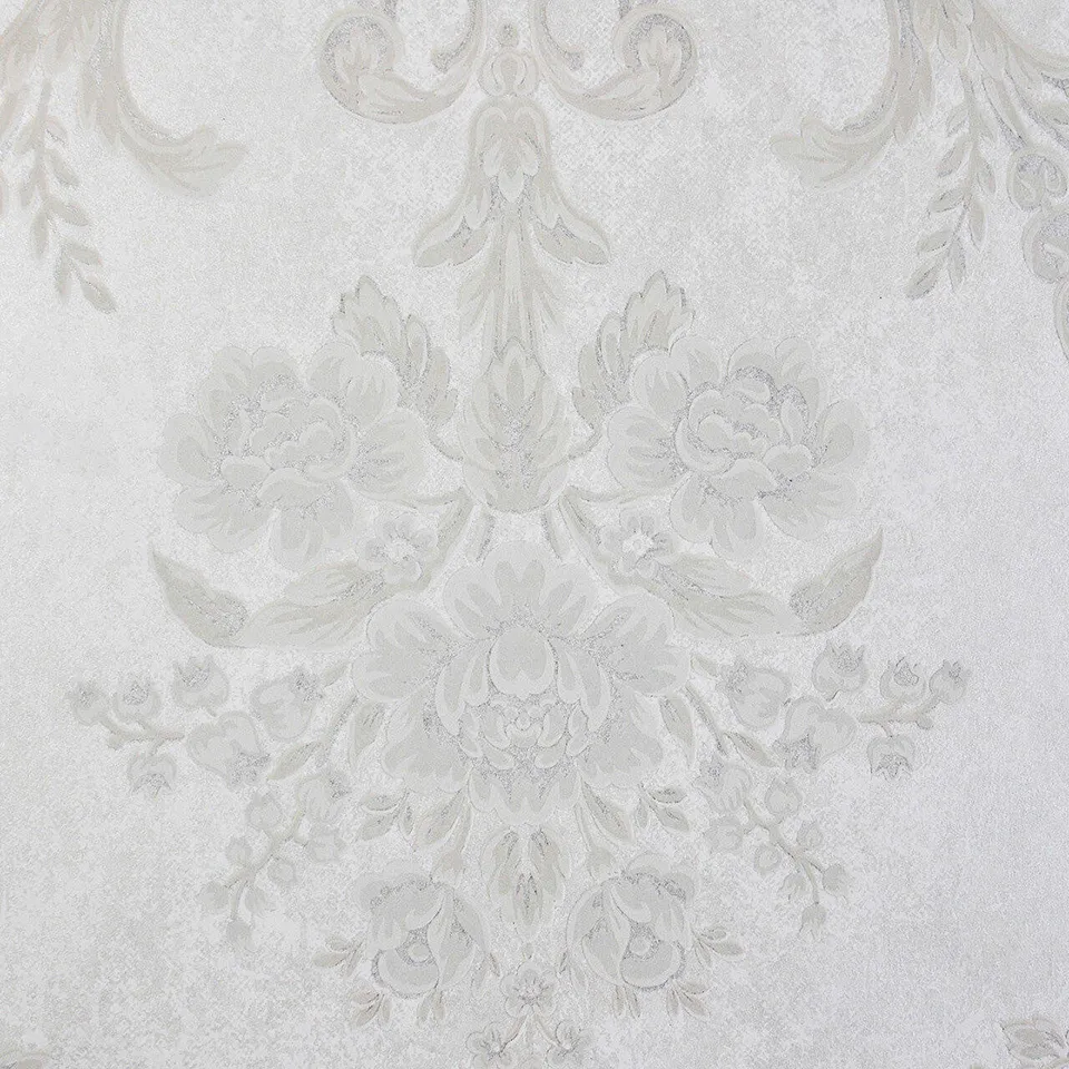 Mineheart Wallpaper Wimpole Floral Tapete Weiss Rolle