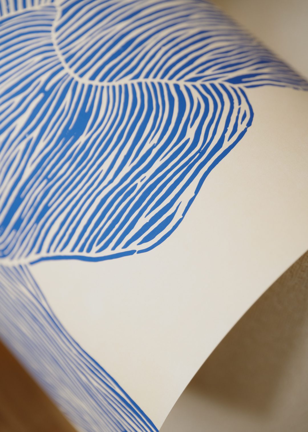 The Poster Club The Line Navy Kunstdruck 30x40 blau