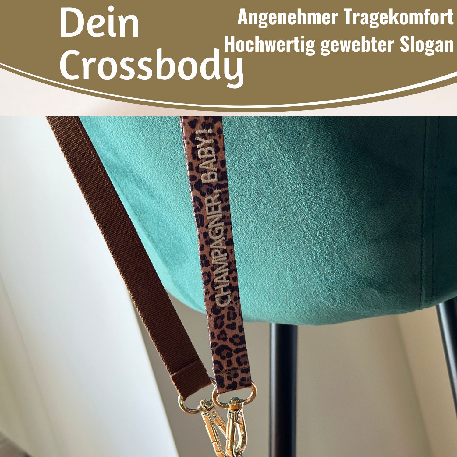 LS-LebenStil Handykette Champagner Baby Leo 86-137cm Textil