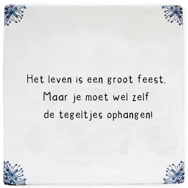 Storytiles Delft Blue Iets liefs voor jou Fliese S 10x10 cm personalisierbar