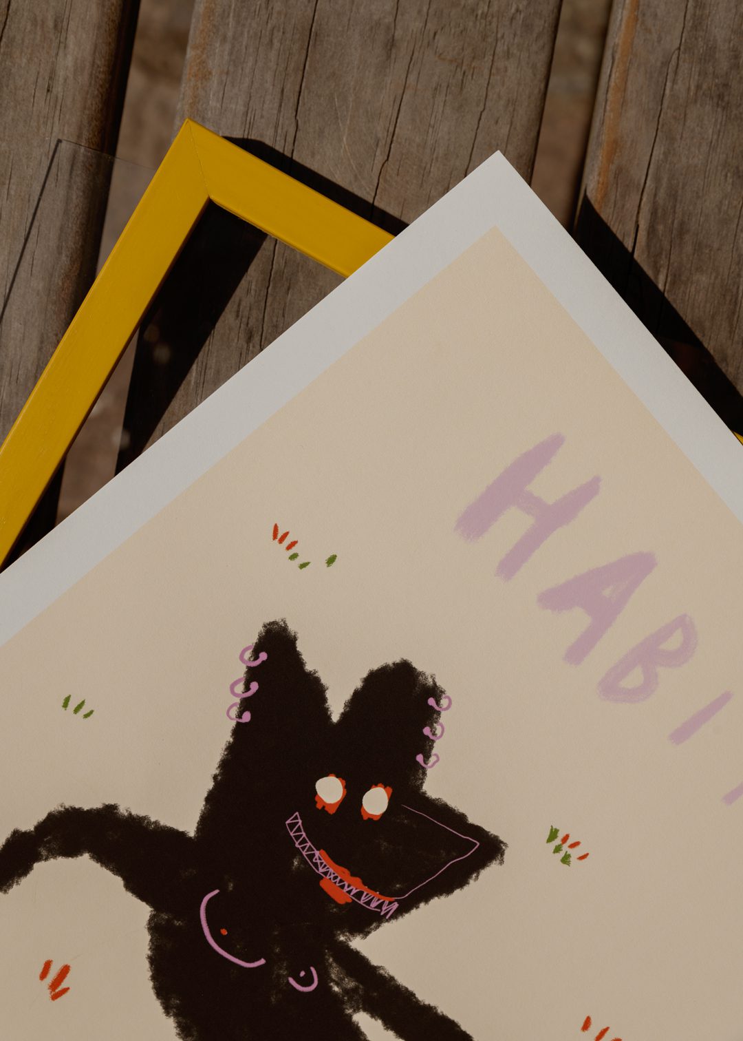 The Poster Club Habitat Kunstdruck 30x40 cm Beige-Gelb