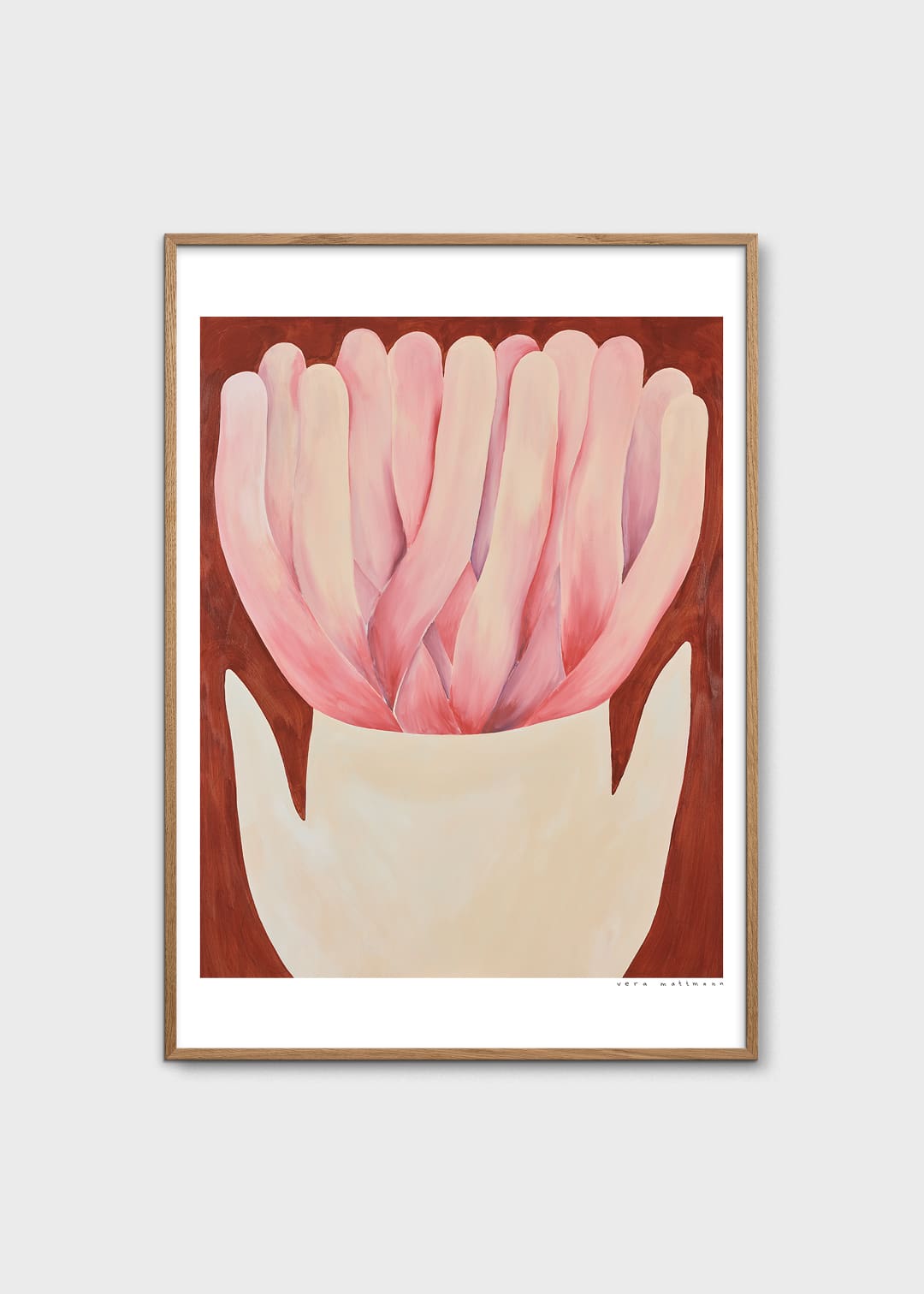The Poster Club Art Prints Wildrose Poster 30x40 cm rosa