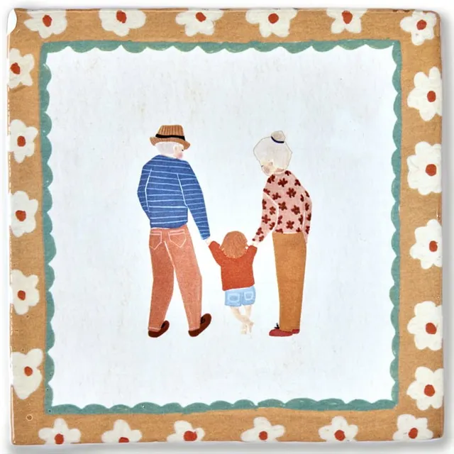 Storytiles Delft Blue Band voor het leven Wandfliese S 10x10