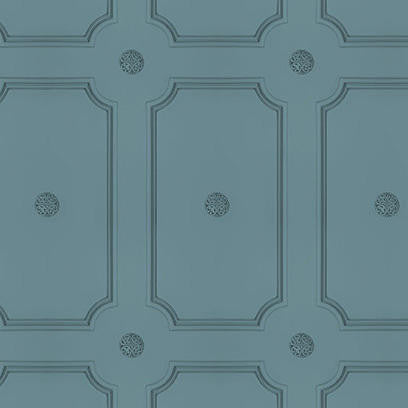 Mineheart Georgian Dot Tapete slate blue 10 m