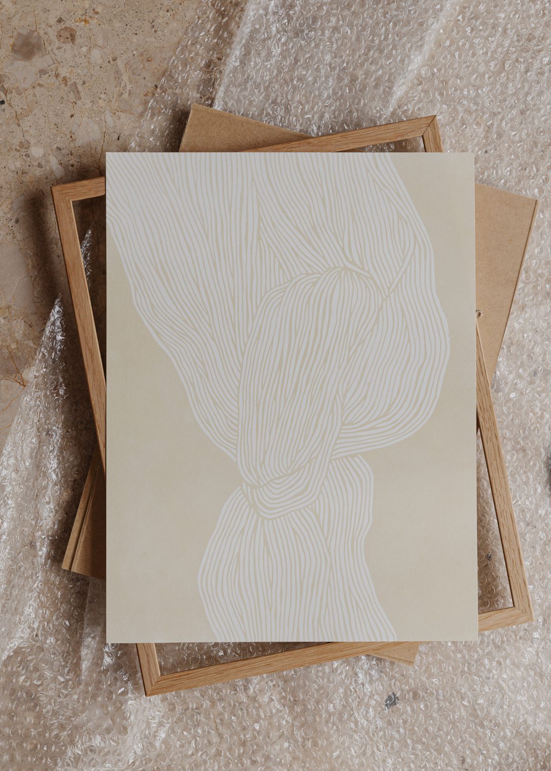 The Poster Club The Line no. 07 Poster 30x40 cm beige
