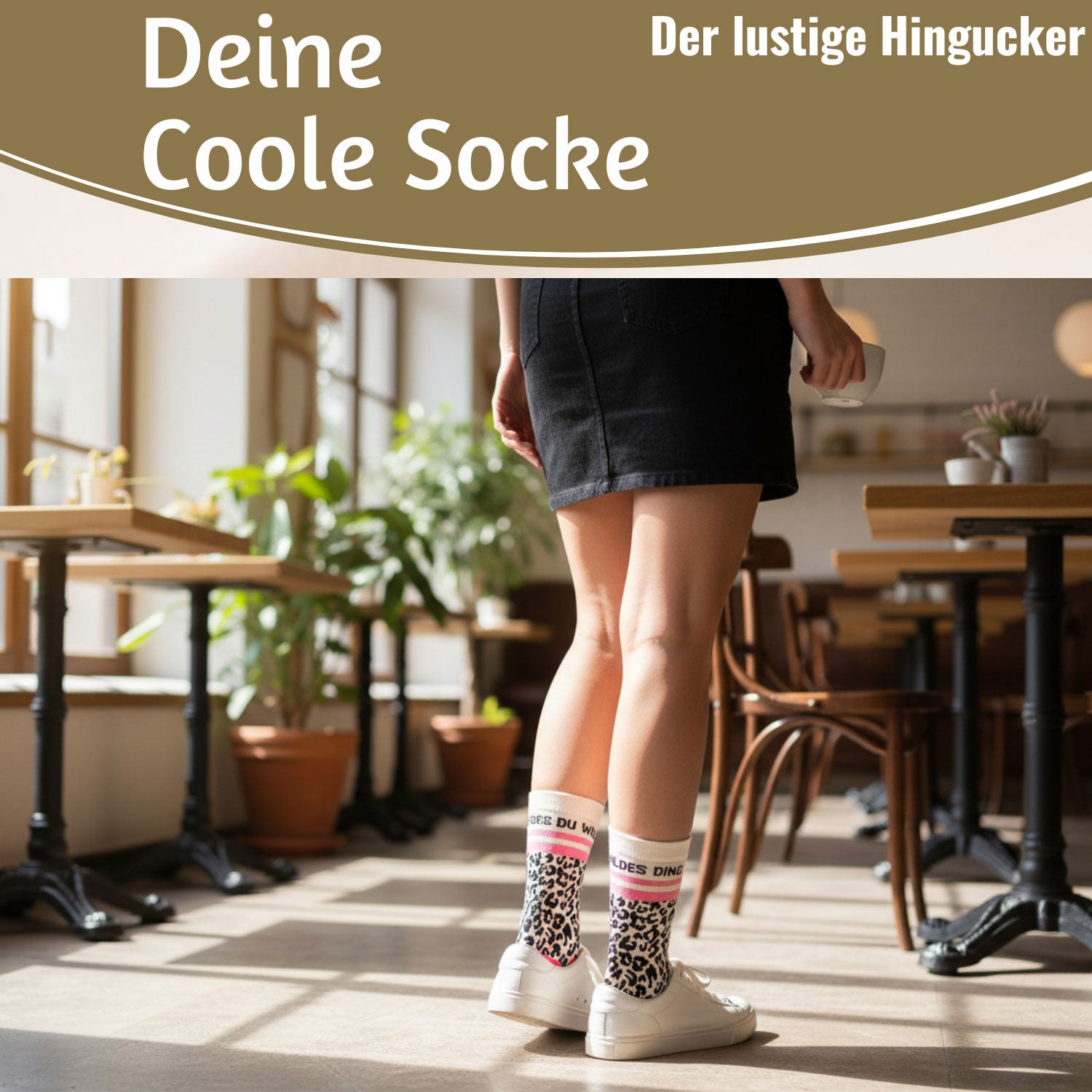 LS-LebenStil Socke 36-40 Du Wildes Ding Leo Damen