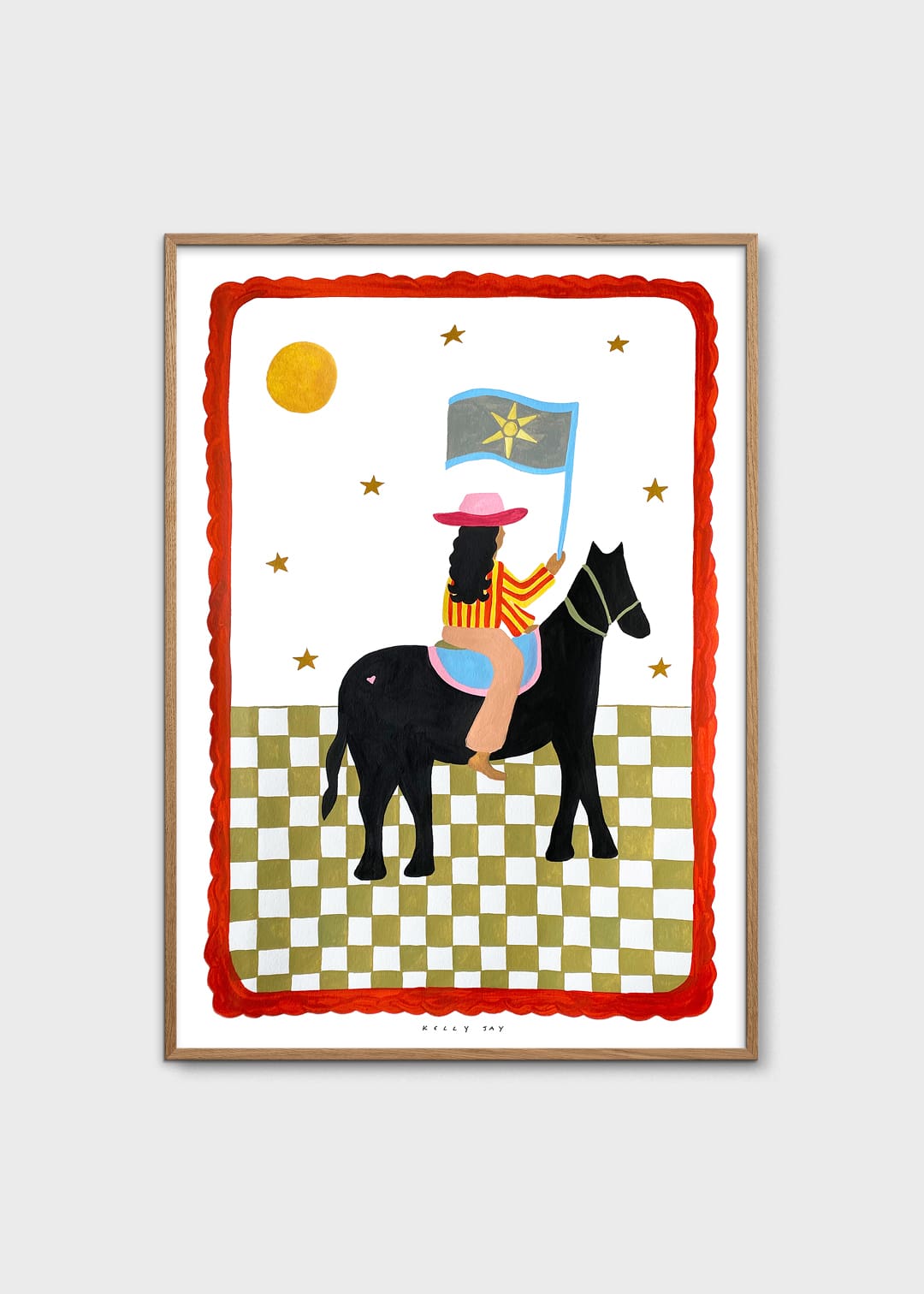 The Poster Club The more I Travel Poster A4 rot bunt