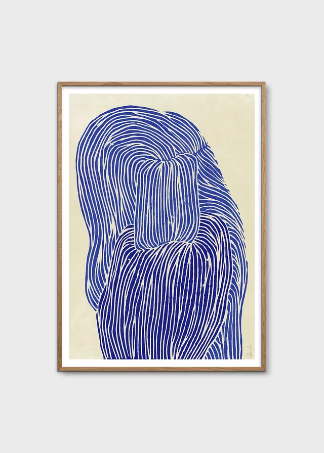 The Poster Club Art Prints Deep Blue Poster 30x40 cm abstrakt blau