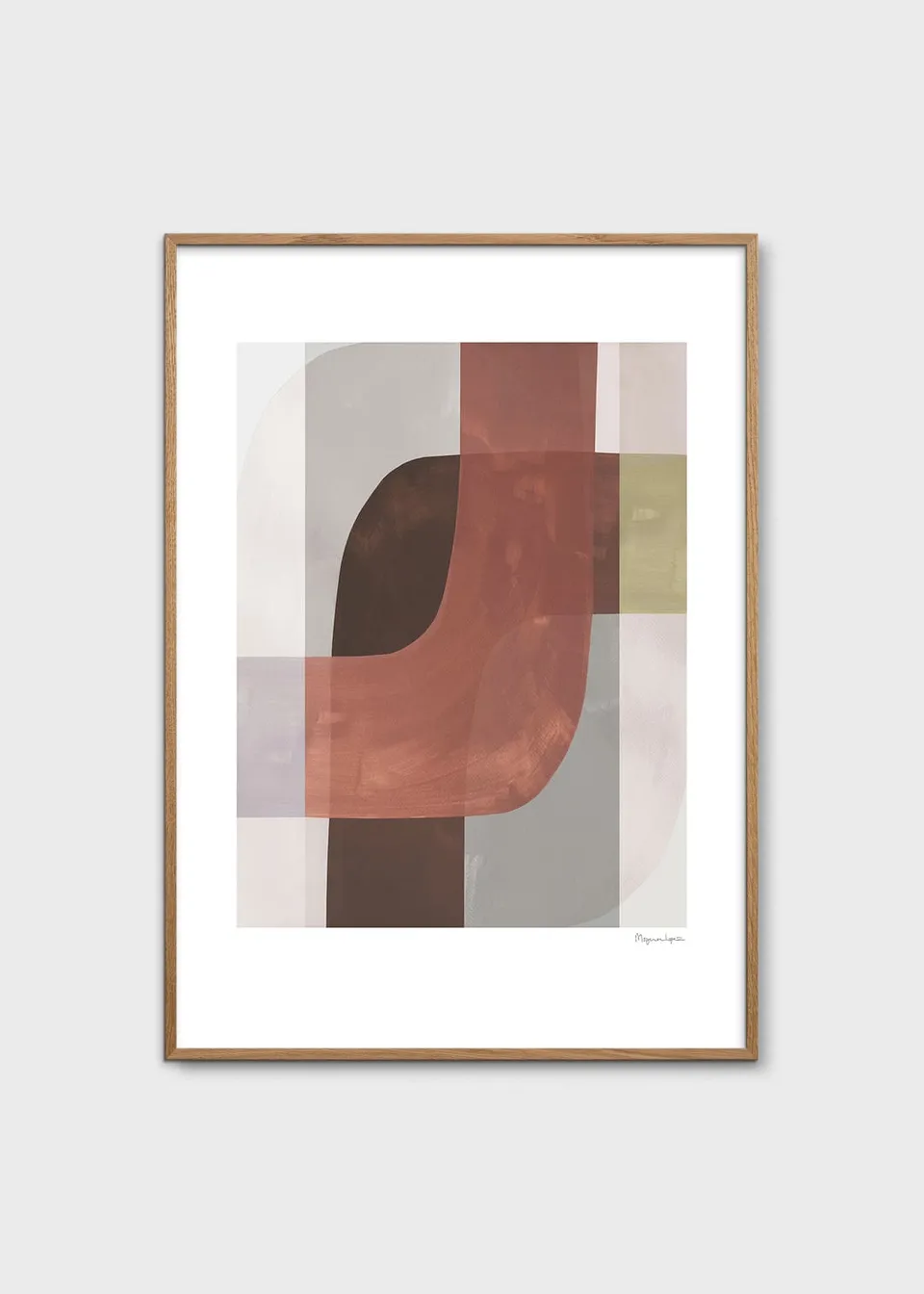 The Poster Club Flow Poster 50x70 braun-beige