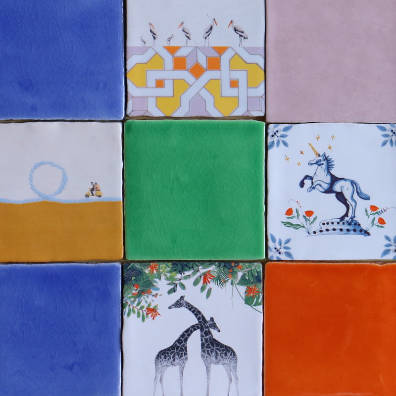 Storytiles Delft blue Altijd aan mijn zijde Fliese 10x10 cm