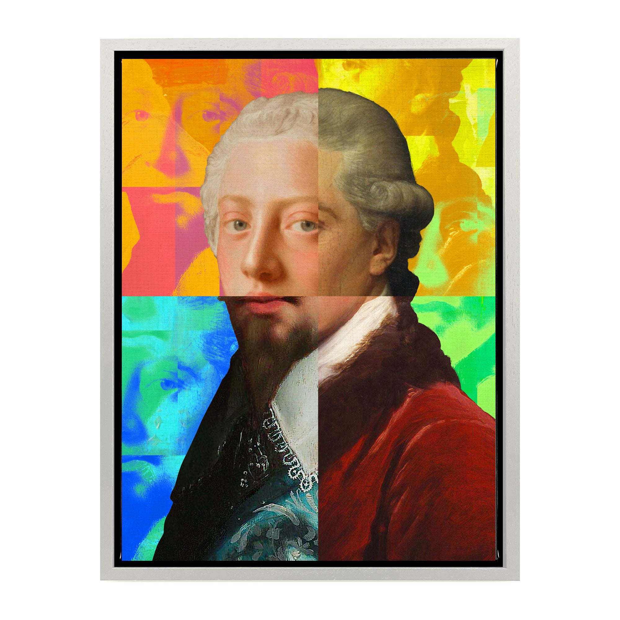 Mineheart Gentleman Puzzled Leinwandbild Rot 30x41cm
