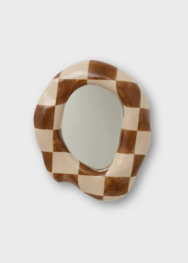 The Poster Club Wall Objects Mirror No.01 Spiegel 25x20 cm Braun