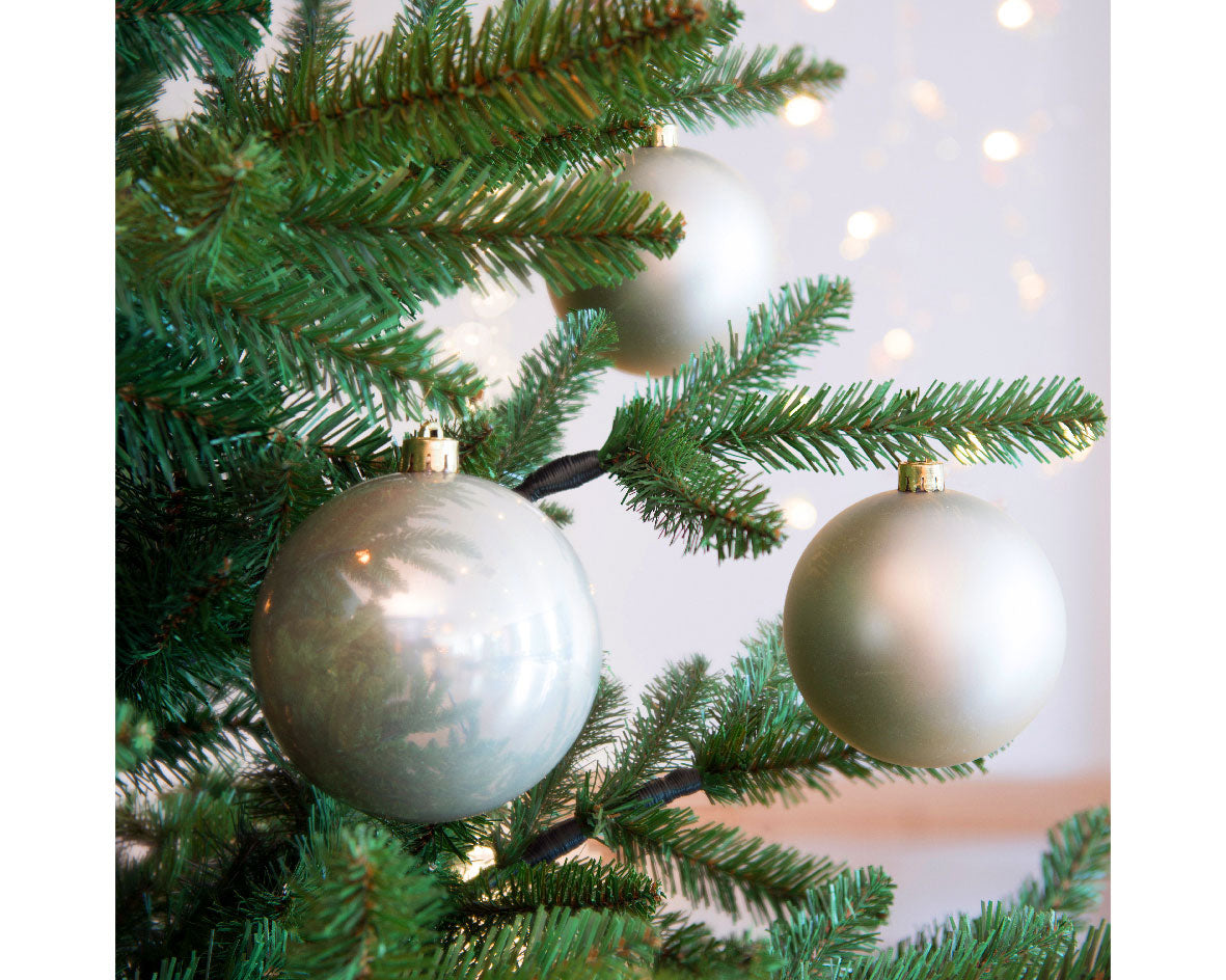LS-LebenStil Weihnachtskugeln 6cm Perle 12er Set Matt