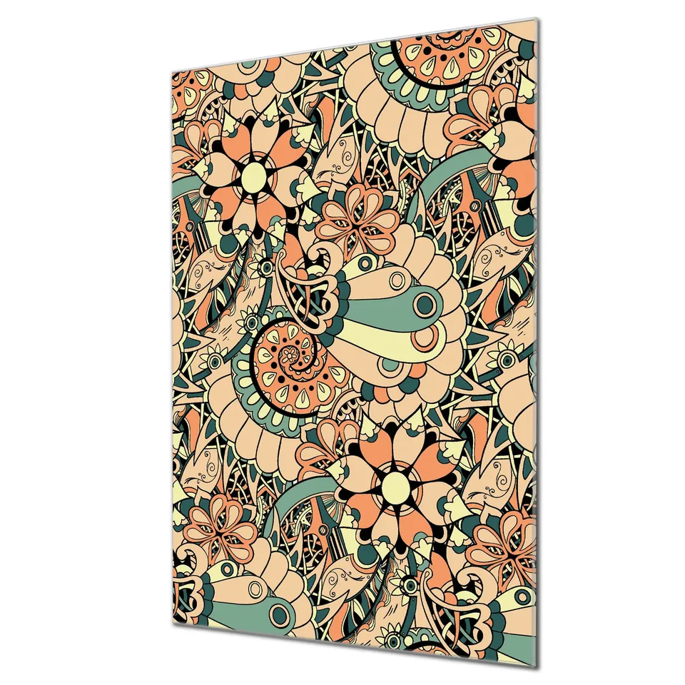 Banjado Magnettafel Vintage Flower 3 Glasboard 40x60 Blumen