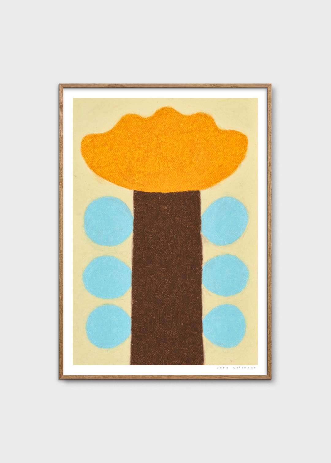 The Poster Club Fiore Poster 30x40 cm Blumen braun