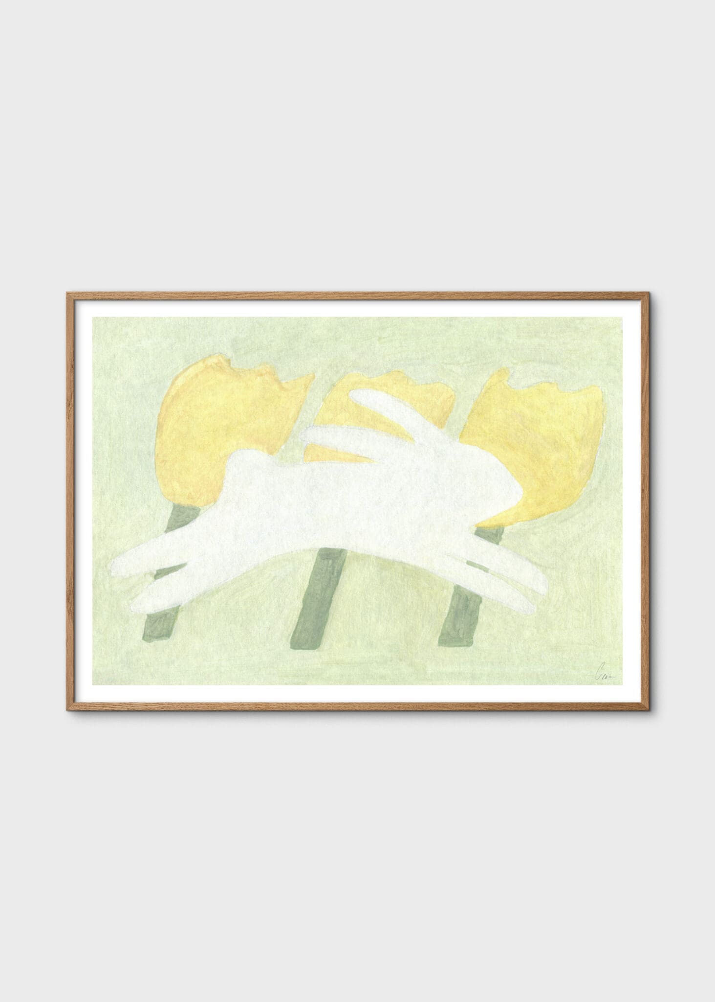 The Poster Club Rabbit and Flora Poster 30x40 Hase
