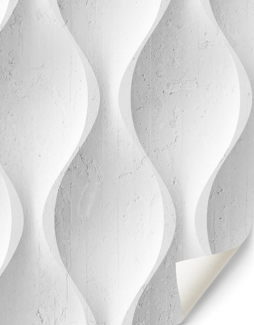 Mineheart Twist Wallpaper Tapete Weiß Steinoptik Vlies