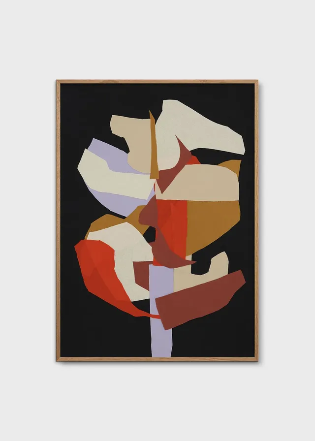 The Poster Club Art Prints Blooming Poster A4 Schwarz