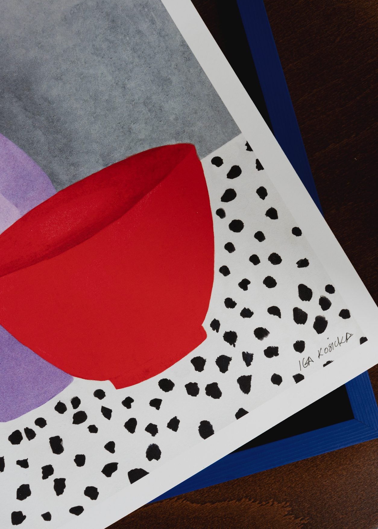 The Poster Club Art Prints Ceramic Poster A4 Lila