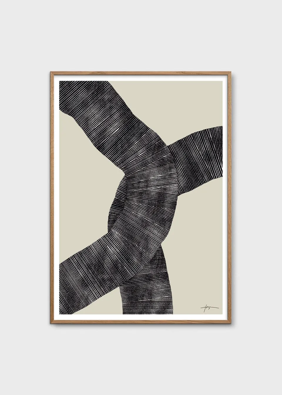 The Poster Club Art Prints Abstract 697 Poster 30x40 cm beige