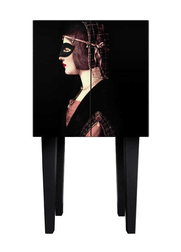Mineheart Catherine Beistelltisch Schwarz 70 x 38 cm