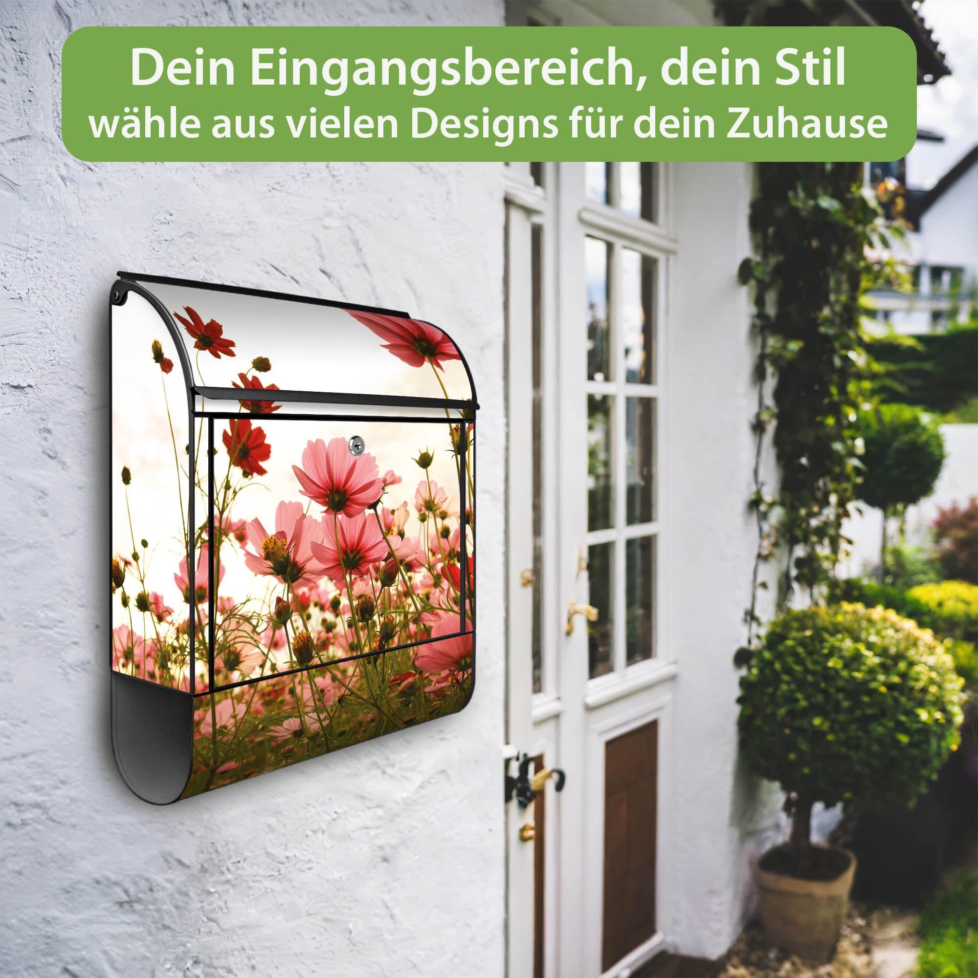 Banjado Briefkasten Schmuckkörbchen Schwarz Zeitungsfach