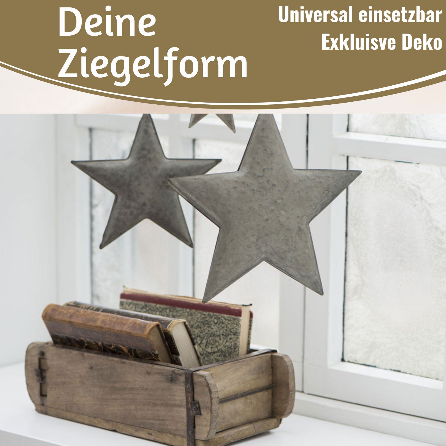 LS-LebenStil Möbel & Wohnen Ziegelform Holzbox braun 31x15cm