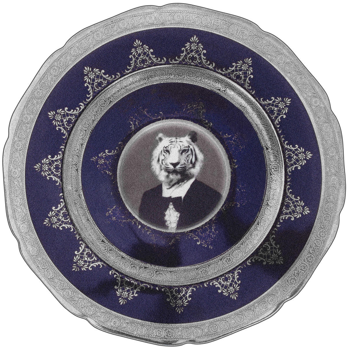 Mineheart Rugs The Tiger Rug Teppich Rund 200x200 Blau