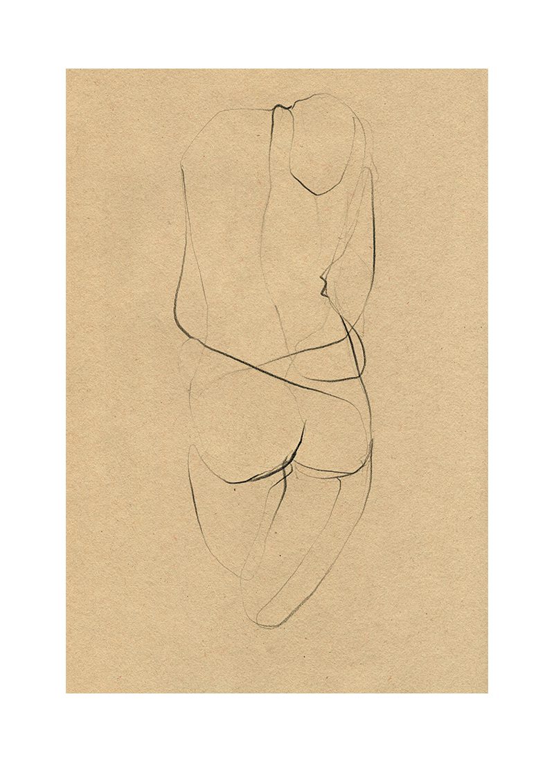 The Poster Club Art Prints Nude 02 Poster 30x40 cm Akt