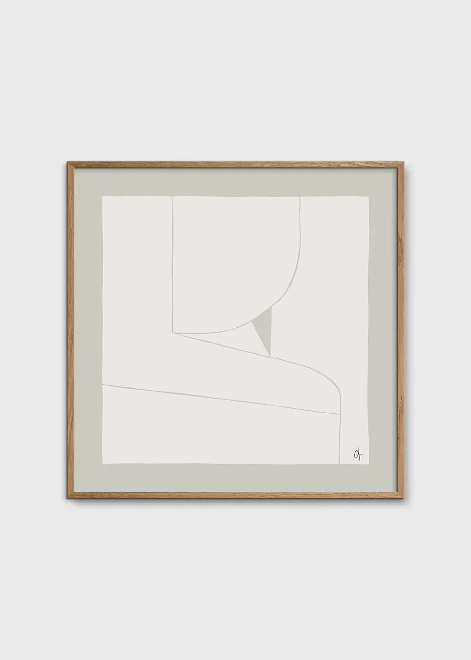 The Poster Club Art Prints 10AM Poster 50x50 cm grau