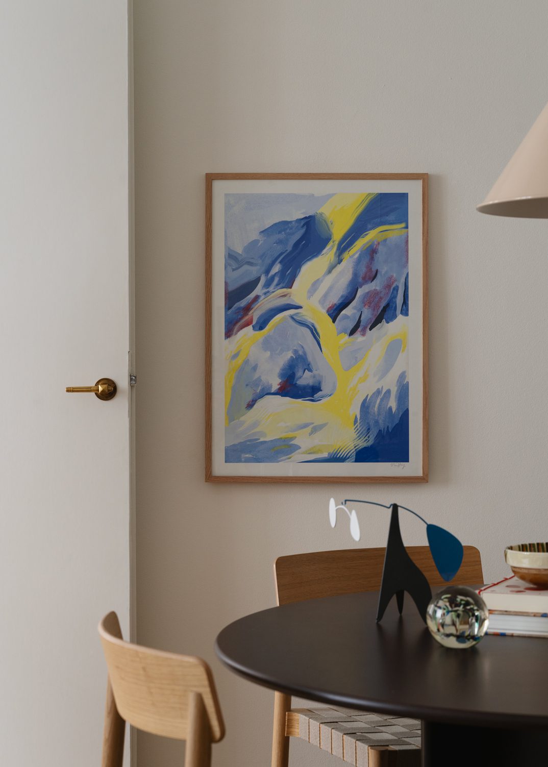 The Poster Club Art Prints Blue Strokes Poster 30x40 cm blau