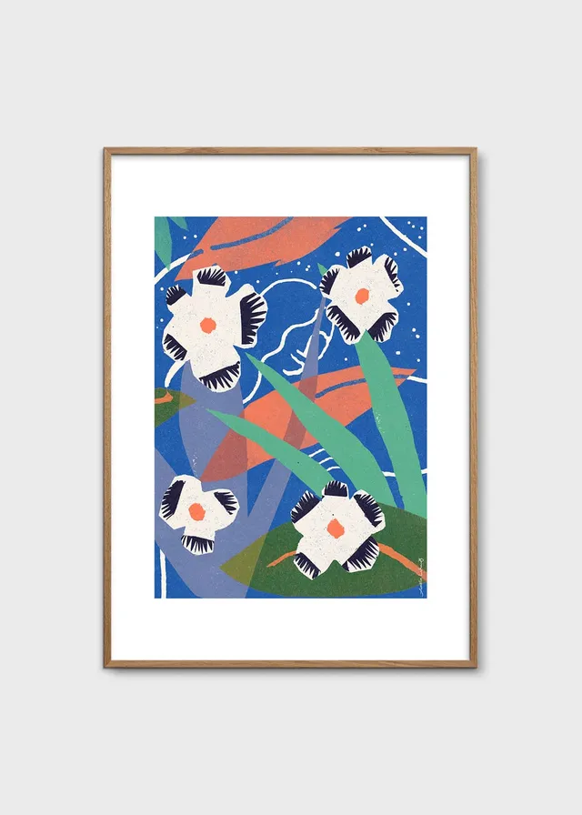 The Poster Club At One with Nature Poster 30x40 cm Blau