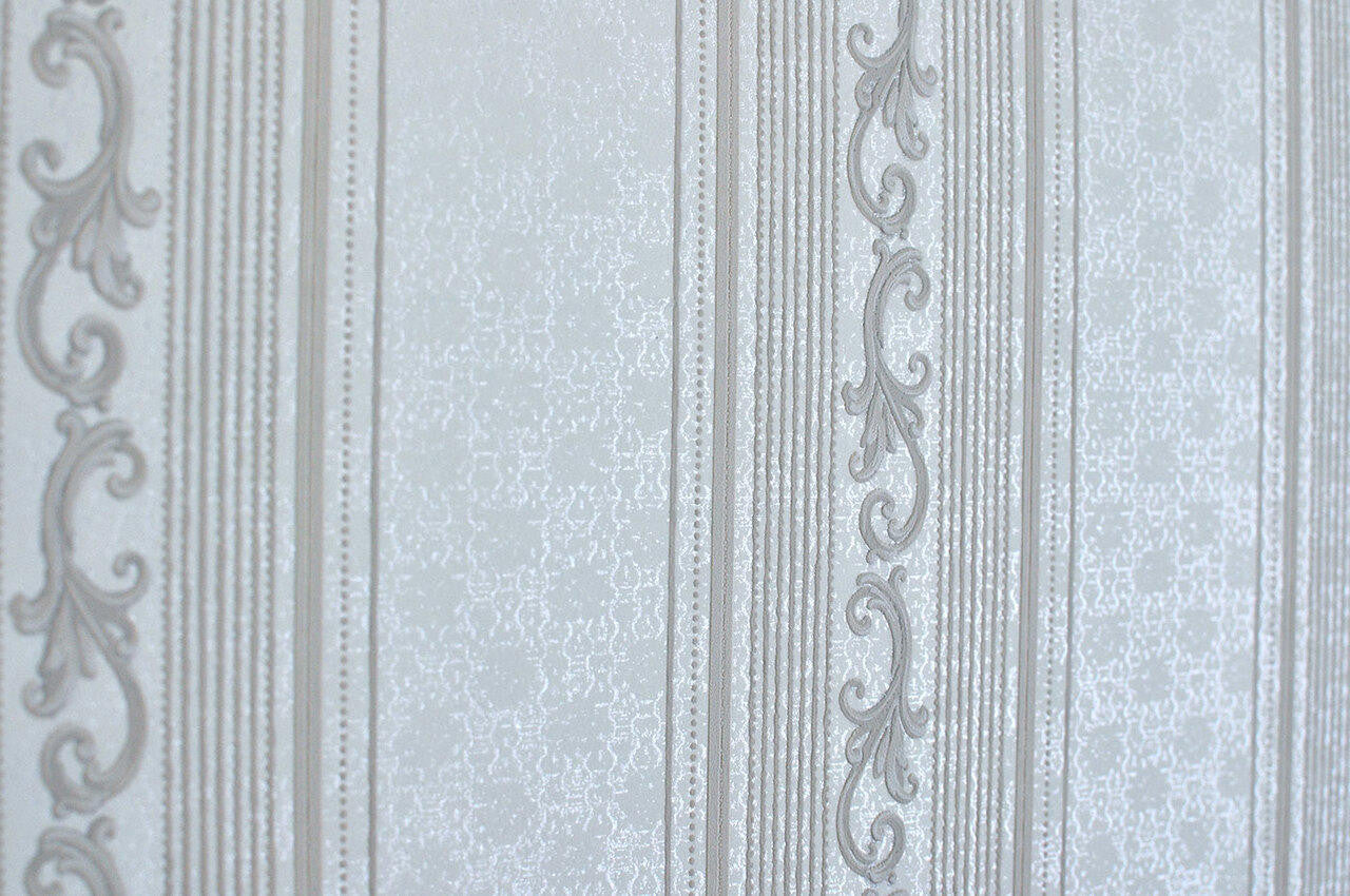 Mineheart Wallpaper Audley Tapete Taupe Streifen 53cmx10m