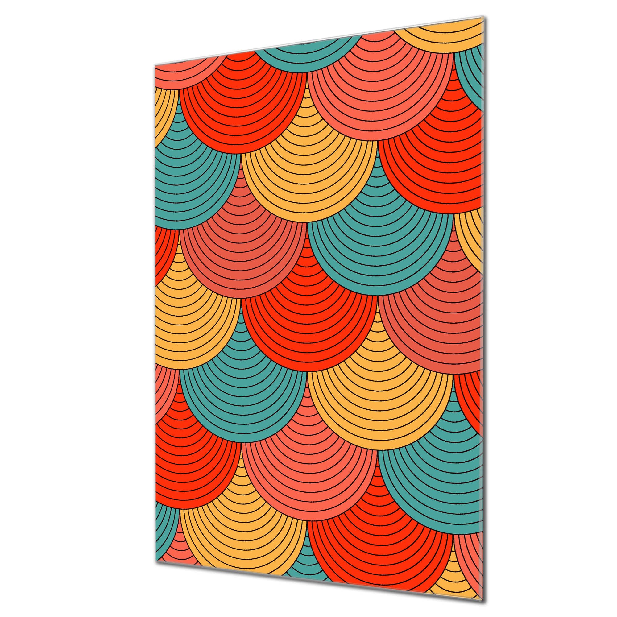 Banjado Magnettafel Waldbeeren Glasmagnettafel 40x60 cm Muster