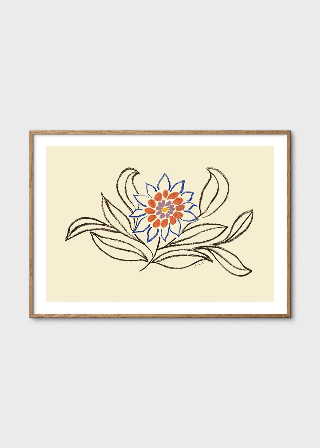 The Poster Club Nectar Poster 30x40 cm blau
