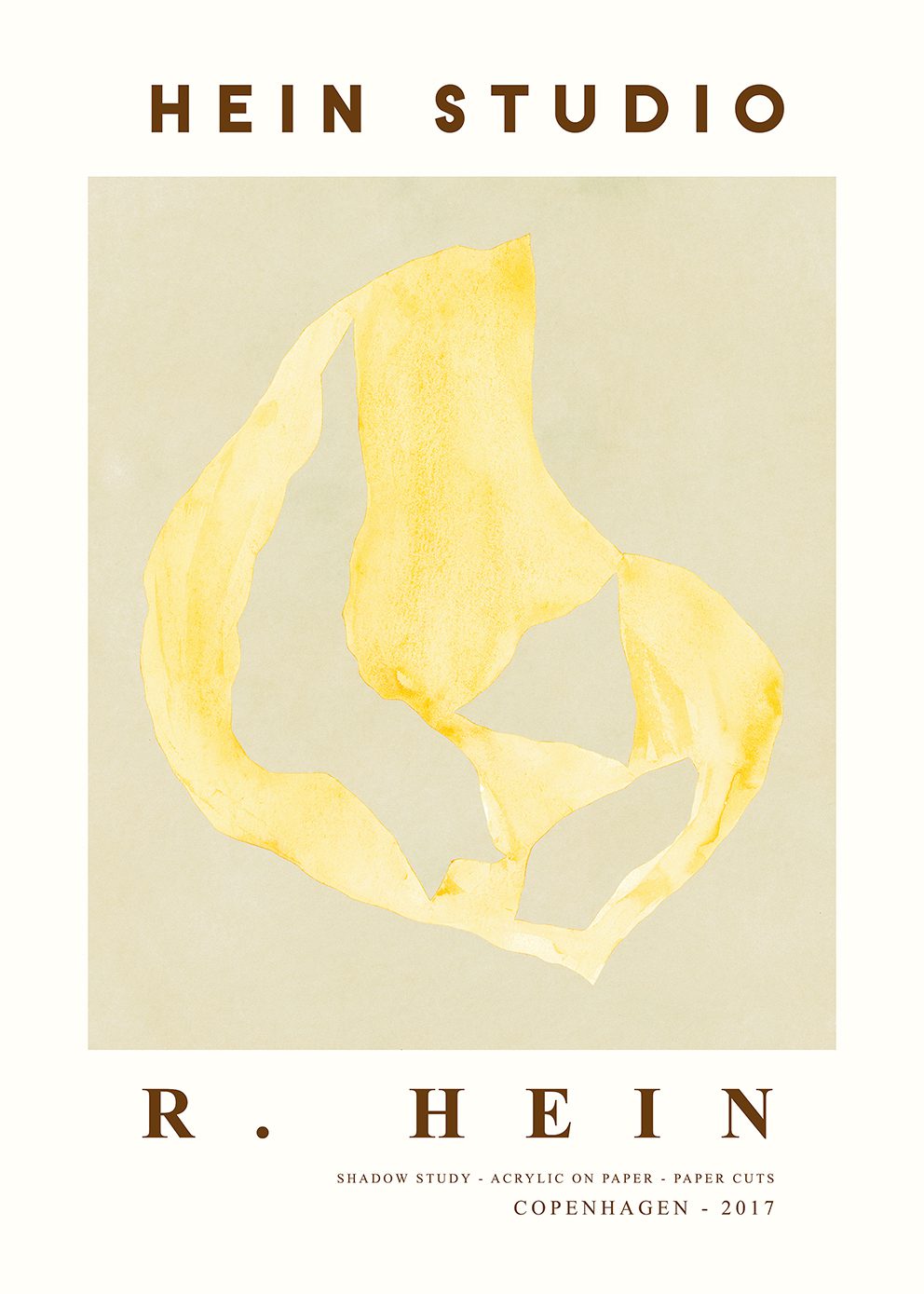 The Poster Club Shadow no. 13 Poster A4 beige abstrakt