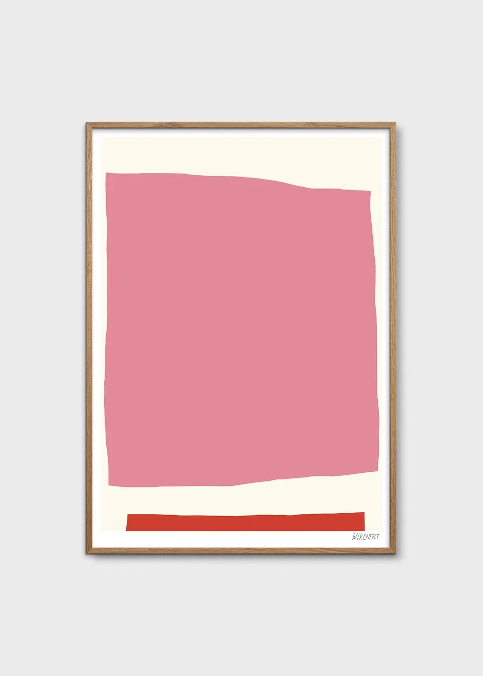 The Poster Club Ruby Kunstdruck A4 rosa-rot
