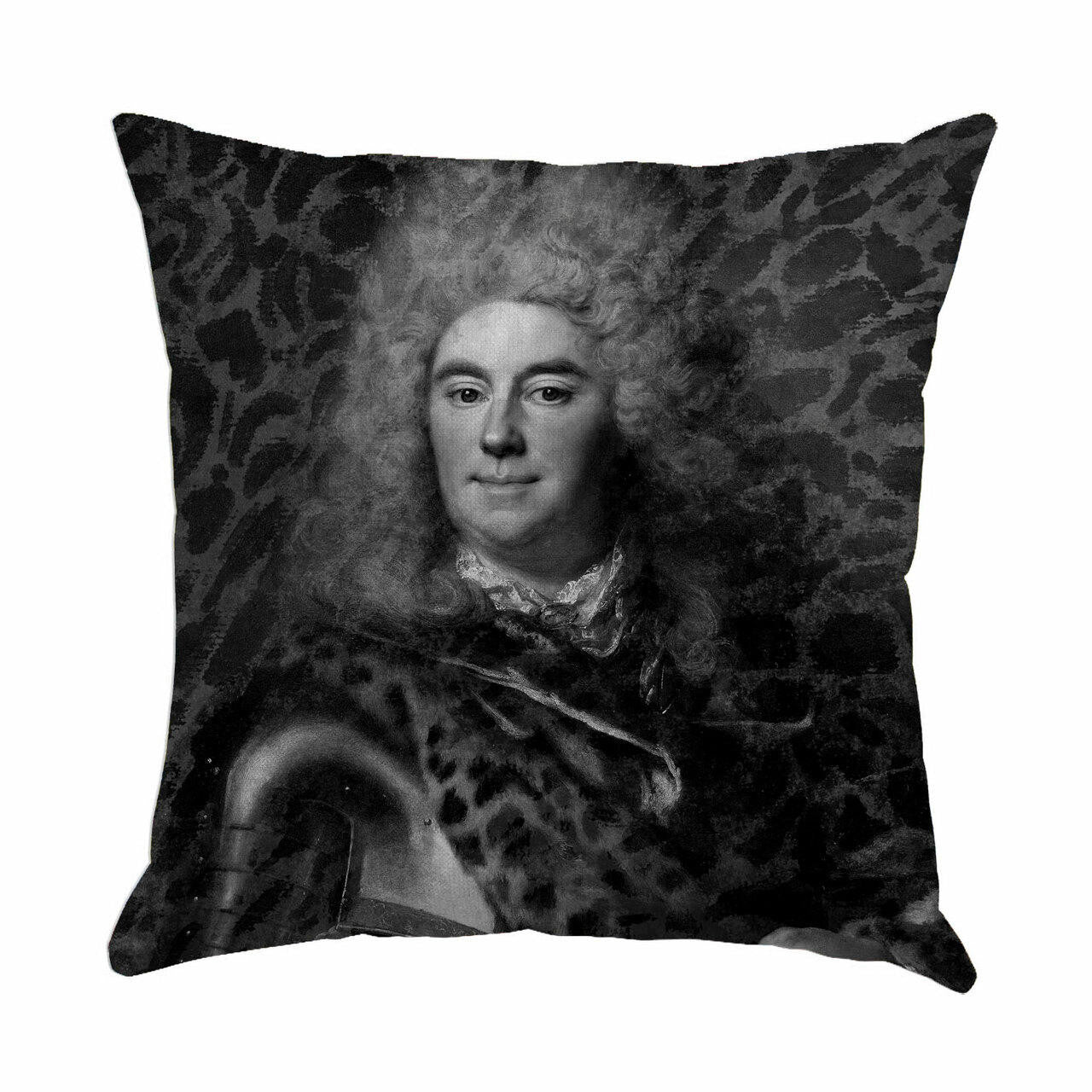 Mineheart Leopard Print Man 1 Kissen Grau 46x46 Canvas