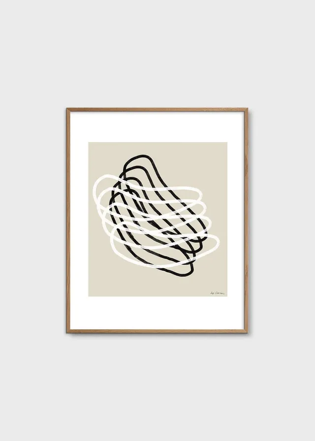 The Poster Club Echo Poster 40x50 cm Beige Abstrakt