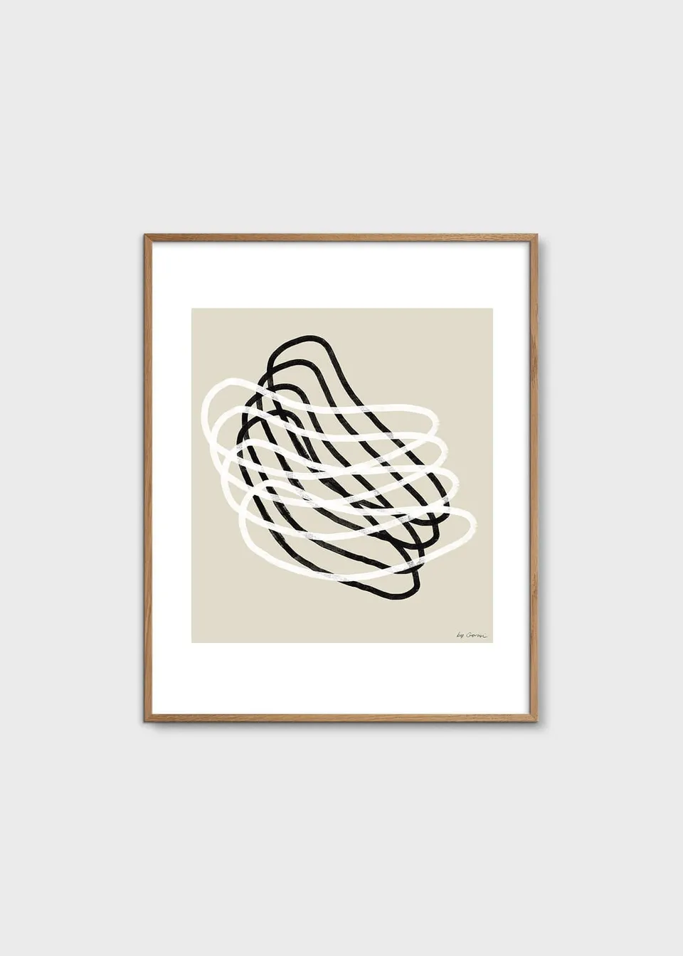 The Poster Club Echo Poster 40x50 cm Beige Abstrakt