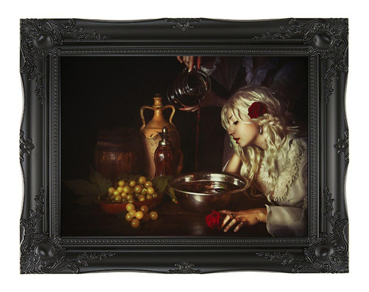 Mineheart Red Roses Leinwandbild 66x81cm Keilrahmen