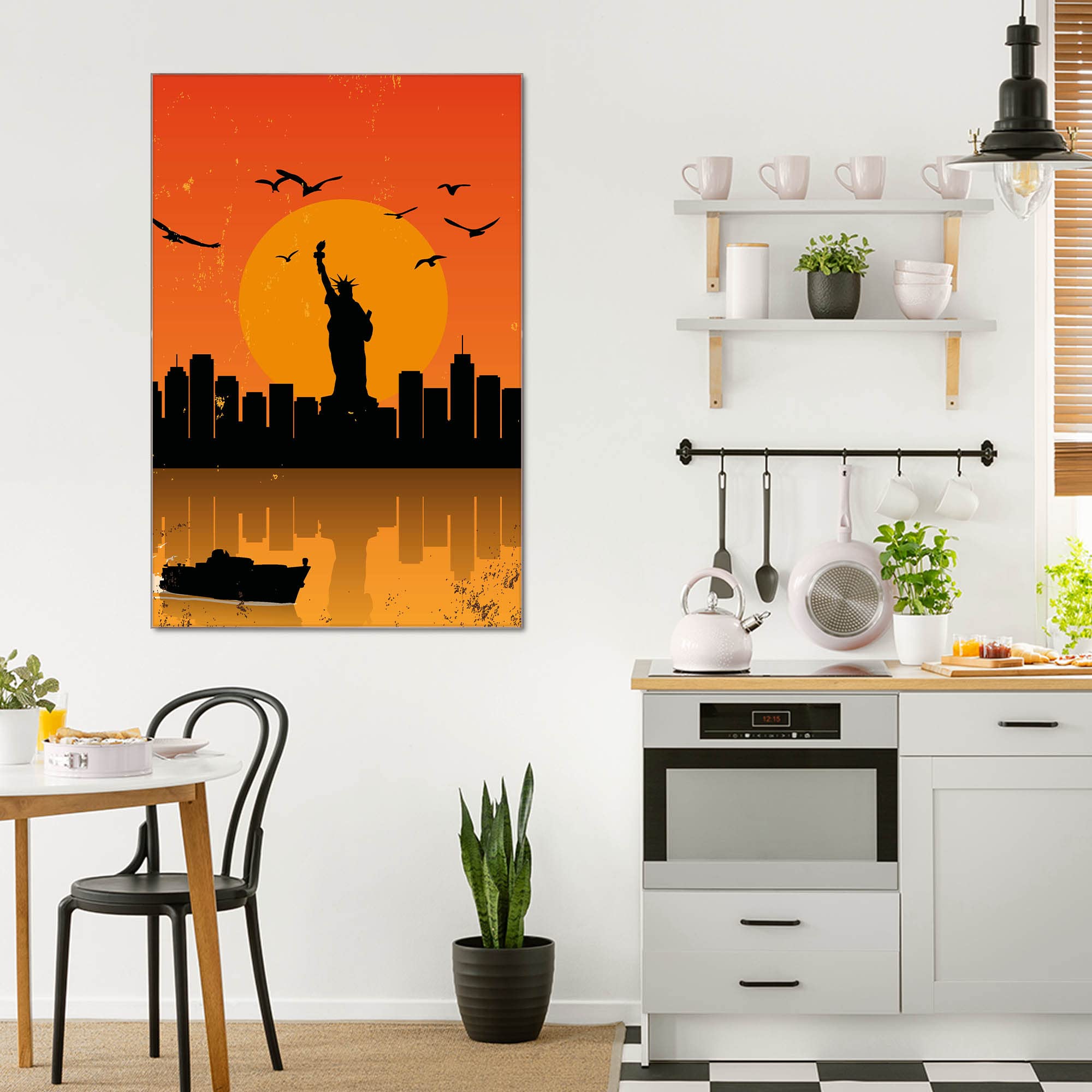 Banjado Magnettafel City Poster New York 40x60 cm Glas