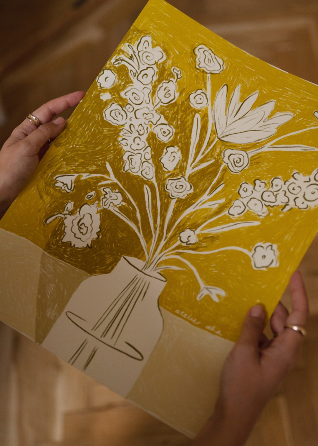 The Poster Club Art Prints A Yellow Bouquet Poster 30x40 cm Gelb