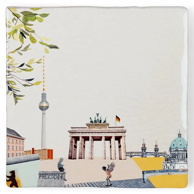 StoryTiles Delft Blue Big Bold Berlin Fliese 10x10 cm Stadt