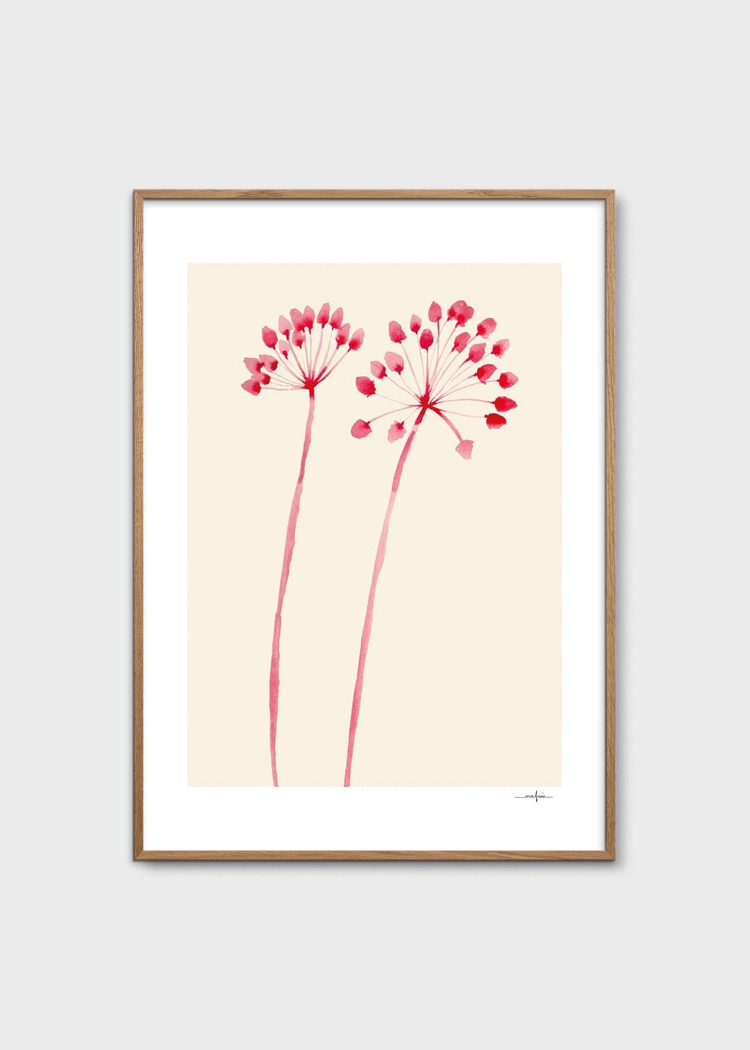 The Poster Club Art Prints Flowers 02 Poster 30x40 cm Beige