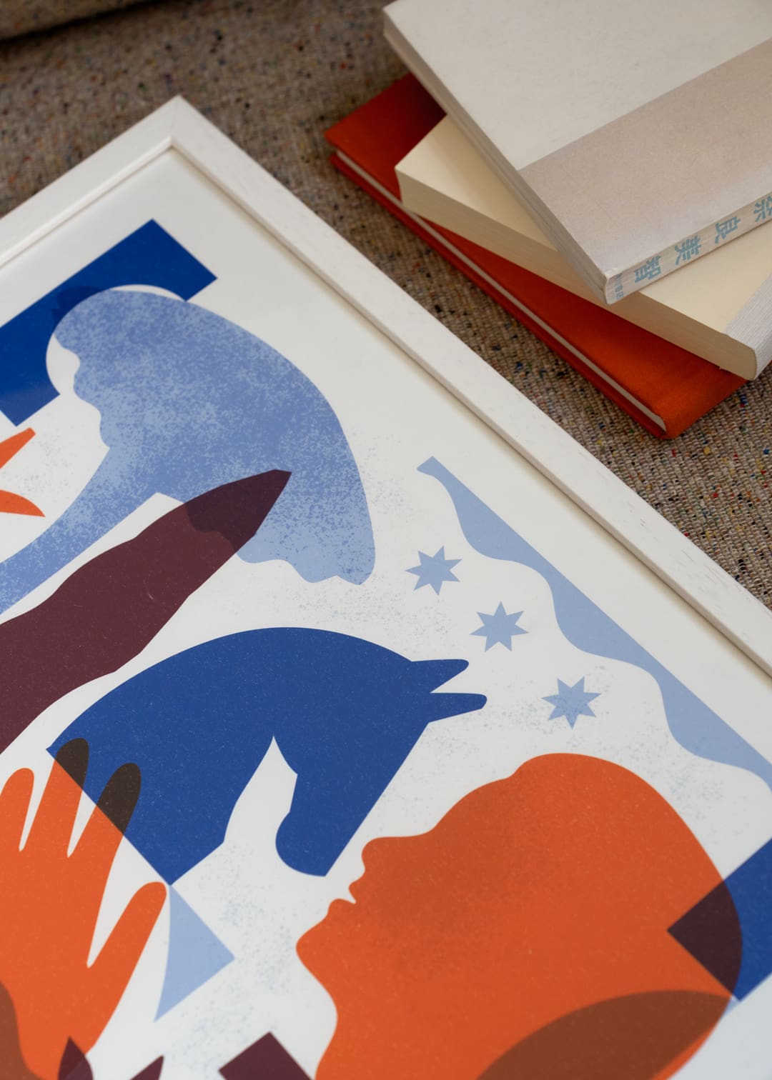 The Poster Club Cisley Poster A4 blau rot