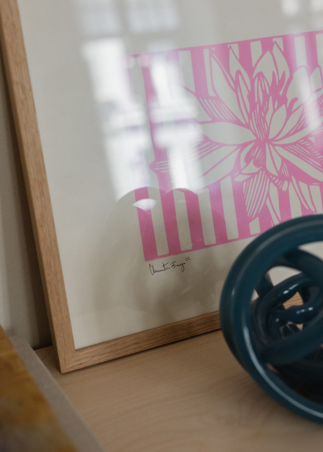 The Poster Club Art Prints Lotus No 01 Poster A4 Rosa
