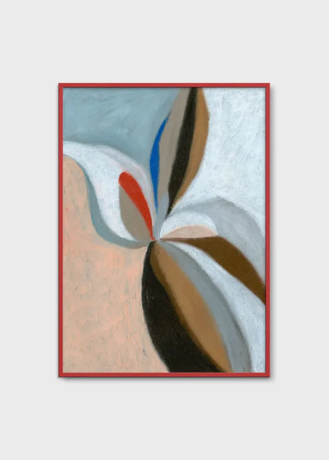 The Poster Club Art Prints Soft Bloom Poster A4 blau