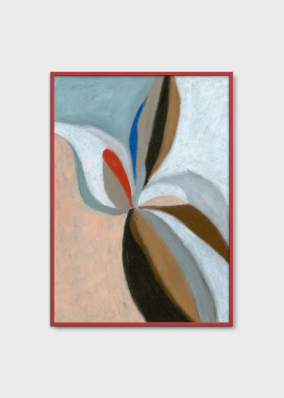 The Poster Club Art Prints Soft Bloom Poster A4 blau